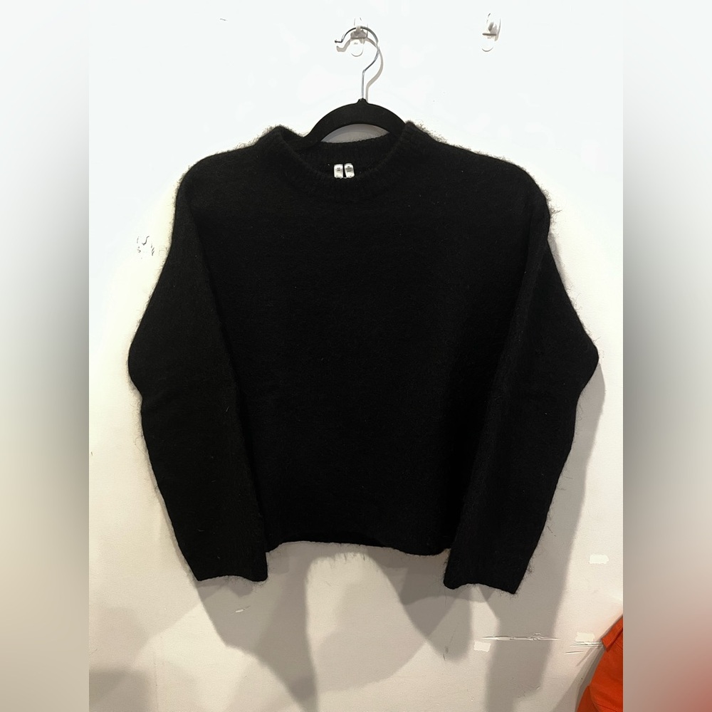 Alpaca and Wool Oversize Arket Sweater Black